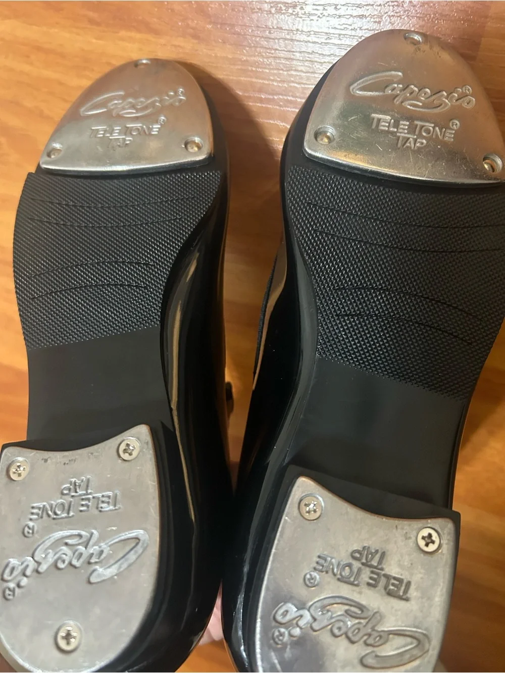 Capezio Black Tele Tone Tap Shoes for girls
